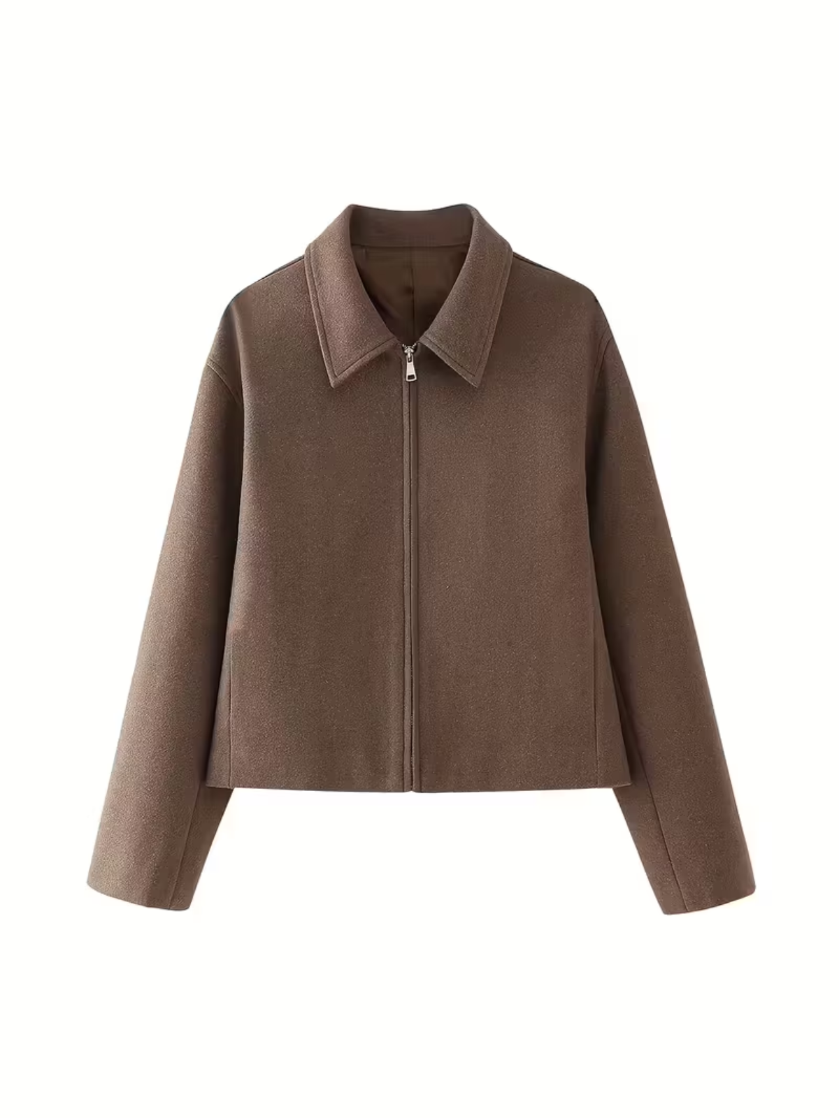 Knitted bomber jacket